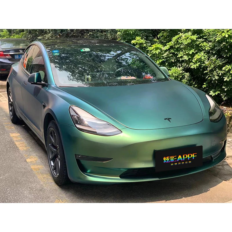 APPF Matte Bright Early Spring Green PET Autofolie - 1,52m x 18m