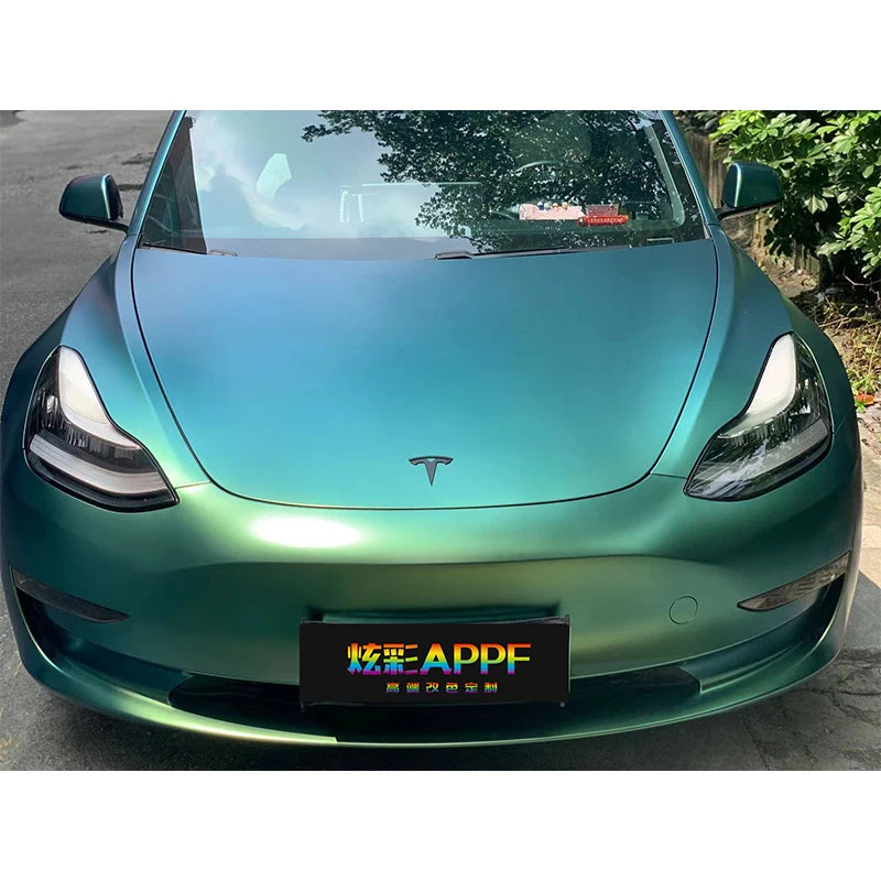 APPF Matte Bright Early Spring Green PET Autofolie - 1,52m x 18m